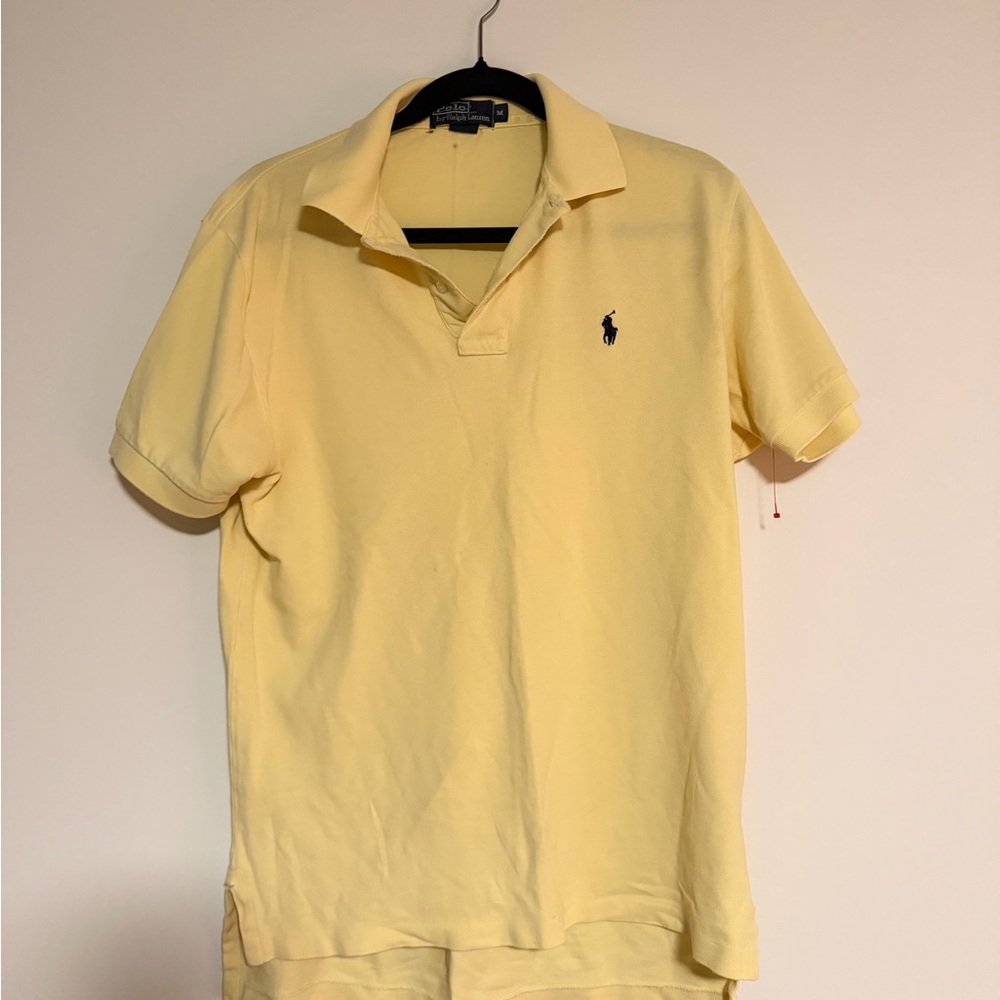 Polo by Ralph Lauren Pale Yellow Short-Sleeve Polo with Navy Pony